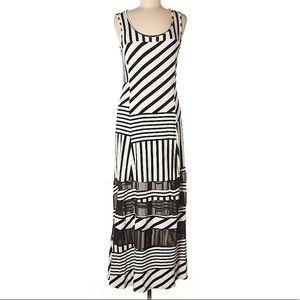 Maxi casual scoop neck dress